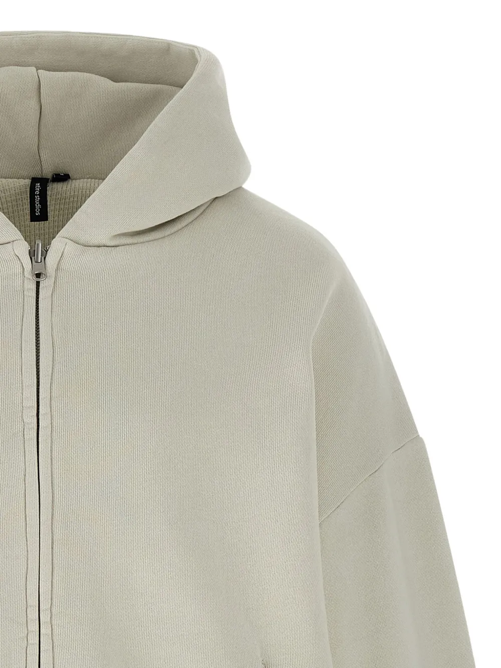 ENTIRE STUDIOS Thermal hoodie met rits Beige