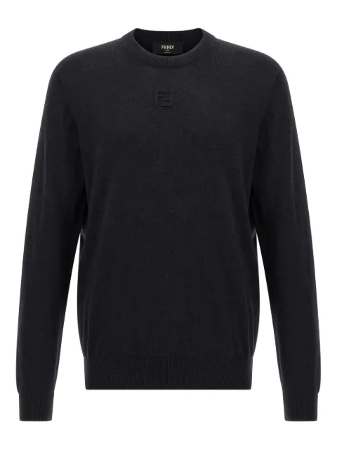 FENDI suéter con logo FF en relieve