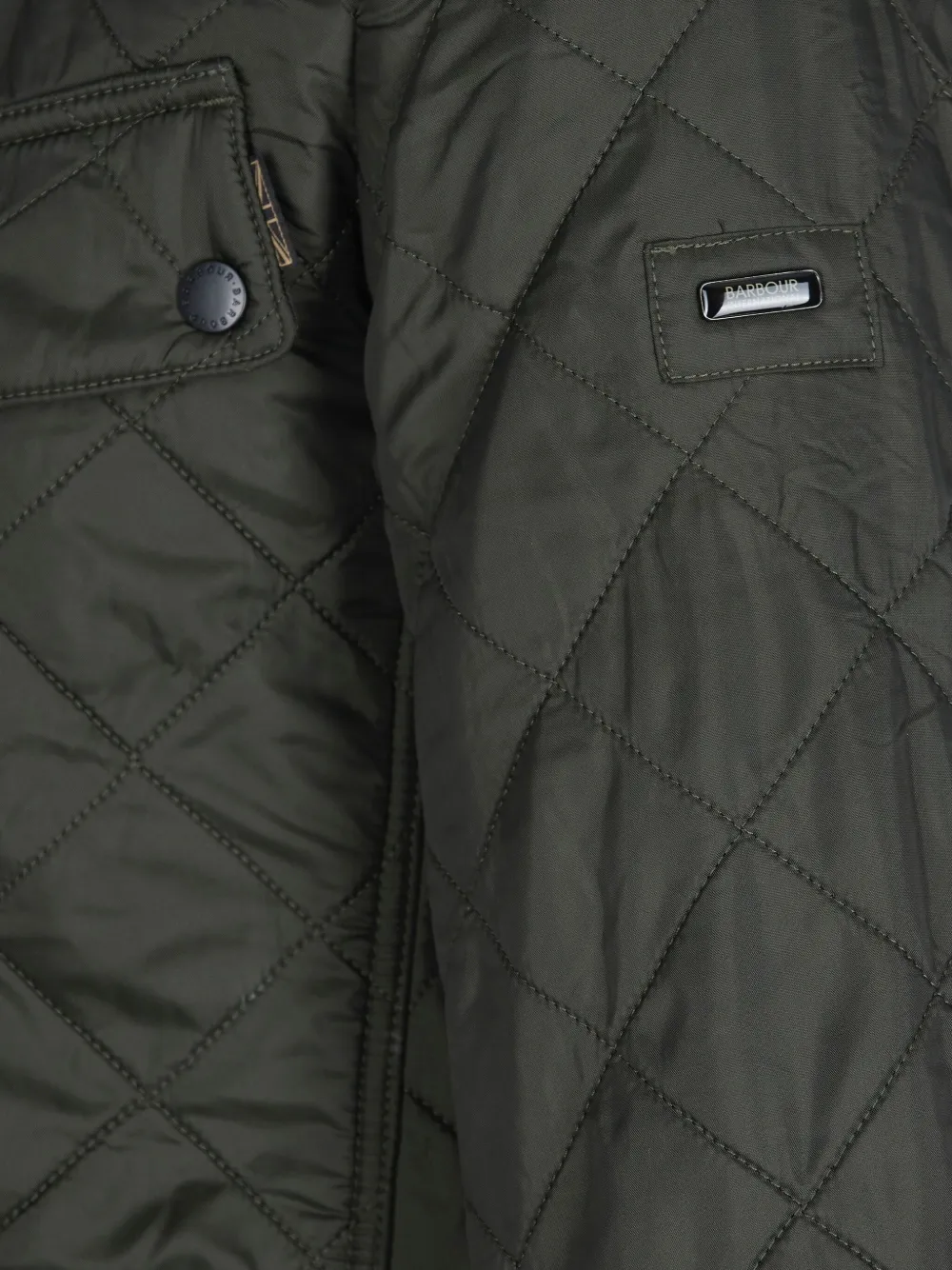 Barbour International Gewatteerd jack Groen