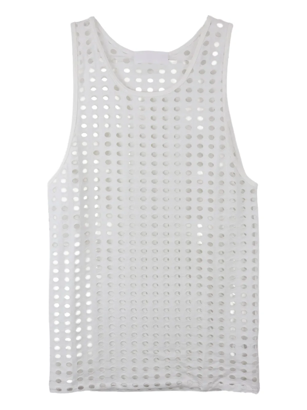 ALEXANDER DIGENOVA Laser Cut cotton tank top | White | Image 1