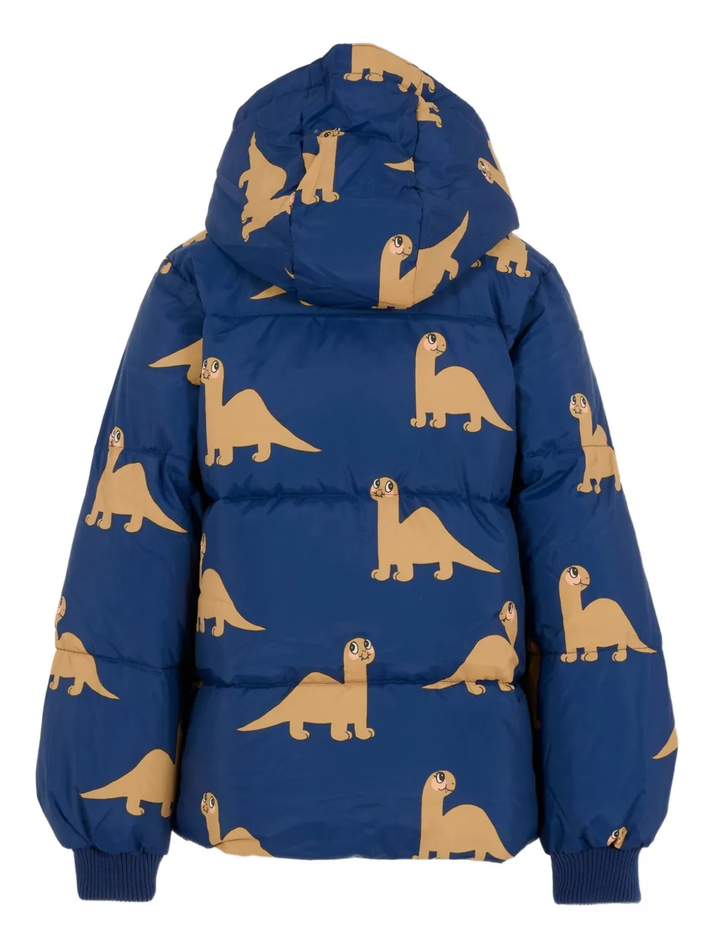 Mini Rodini Dinosaur-print Puffer Jacket In Blue