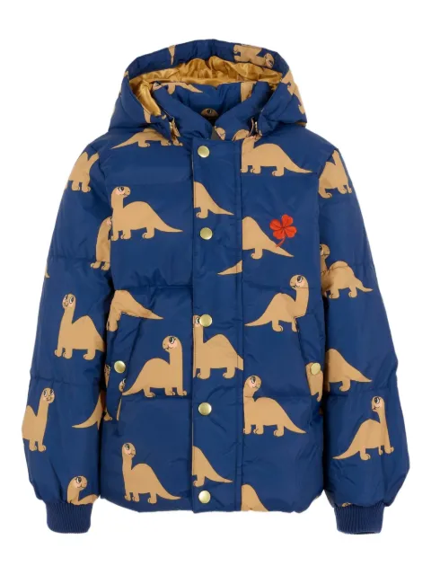 Mini Rodini dinosaur-print puffer jacket