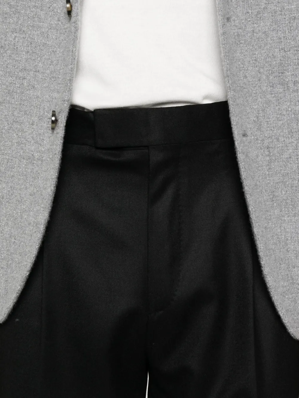 Zegna Broek met geplooide voorkant Zwart