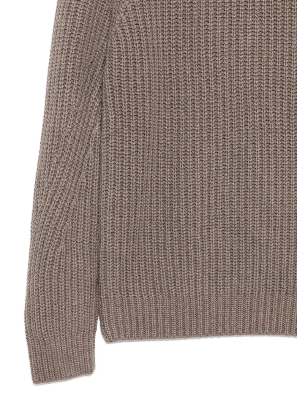 Iris Von Arnim Ribbed Sweater In Brown