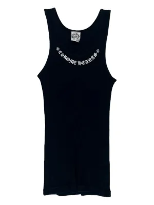 CHROME HEARTS 黒タンクトップ クロムハーツ ブラックホースシューロゴタンクトップ - SRM – SHENGLI
