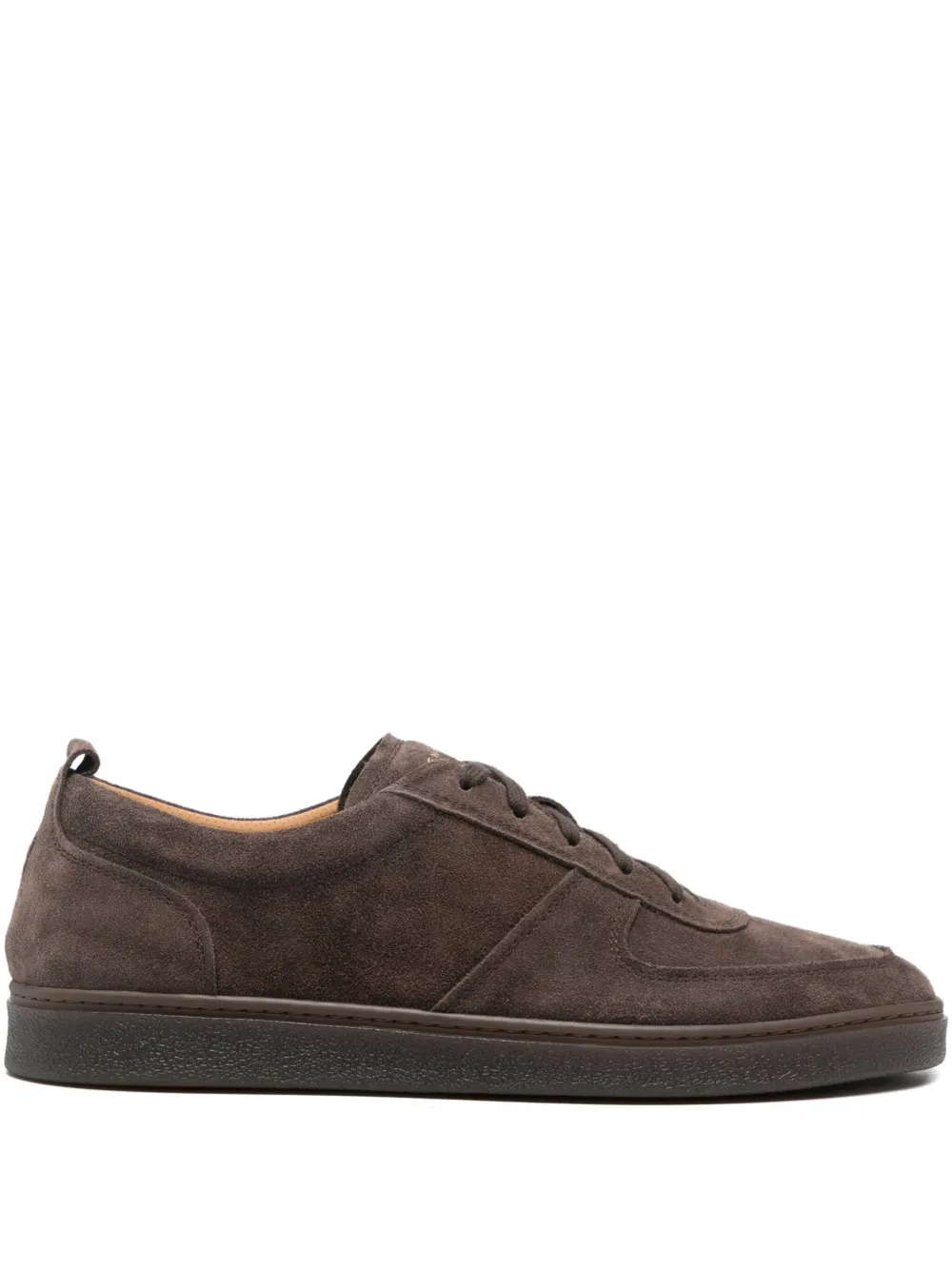 Henderson Baracco suede lace-up sneakers | Brown | Image 1