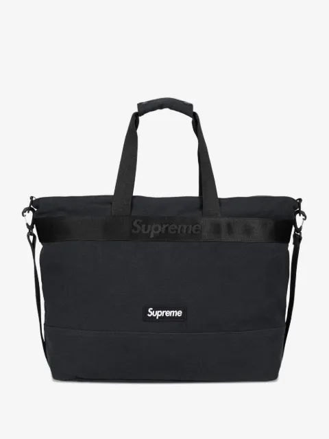 Supreme logo-plaque tote bag
