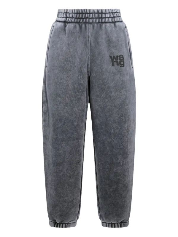 Alexander Wang logo-embroidered Track Pants | Grey | FARFETCH