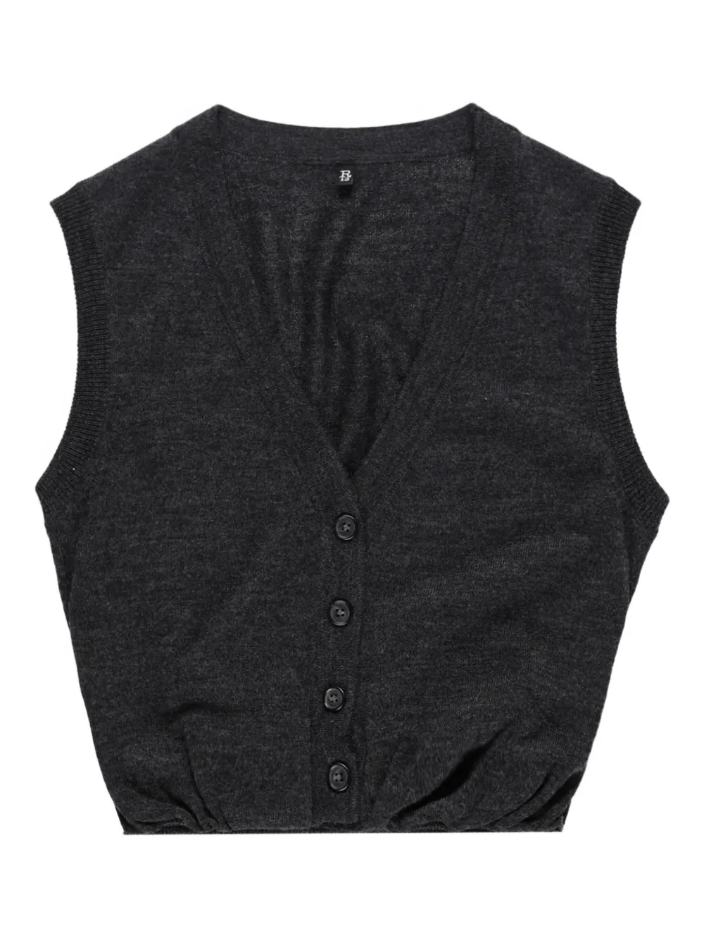 R13 chaleco con botones | gris | Image 1