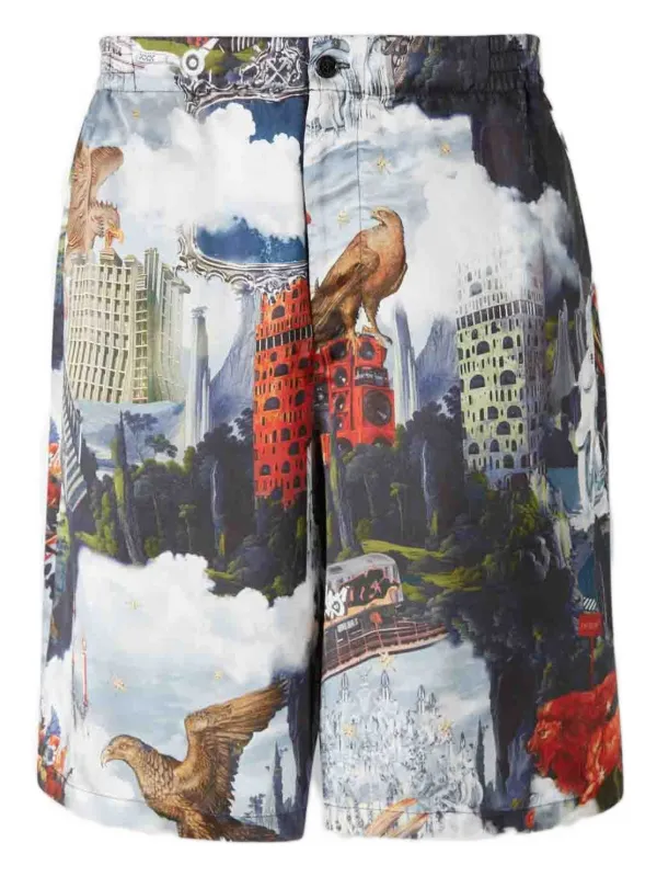 Off-White パッチワーク ショートパンツ | ブルー | FARFETCH JP Off-White パッチワーク ショートパンツ | ブルー | FARFETCH JP
