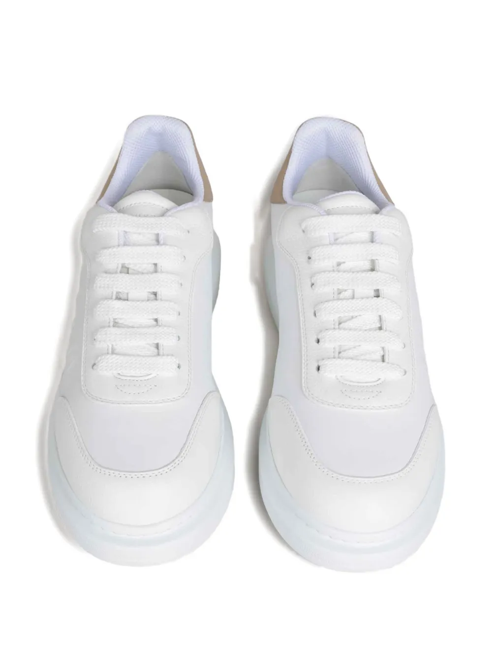 Alexander McQueen logo-embossed leather sneakers White