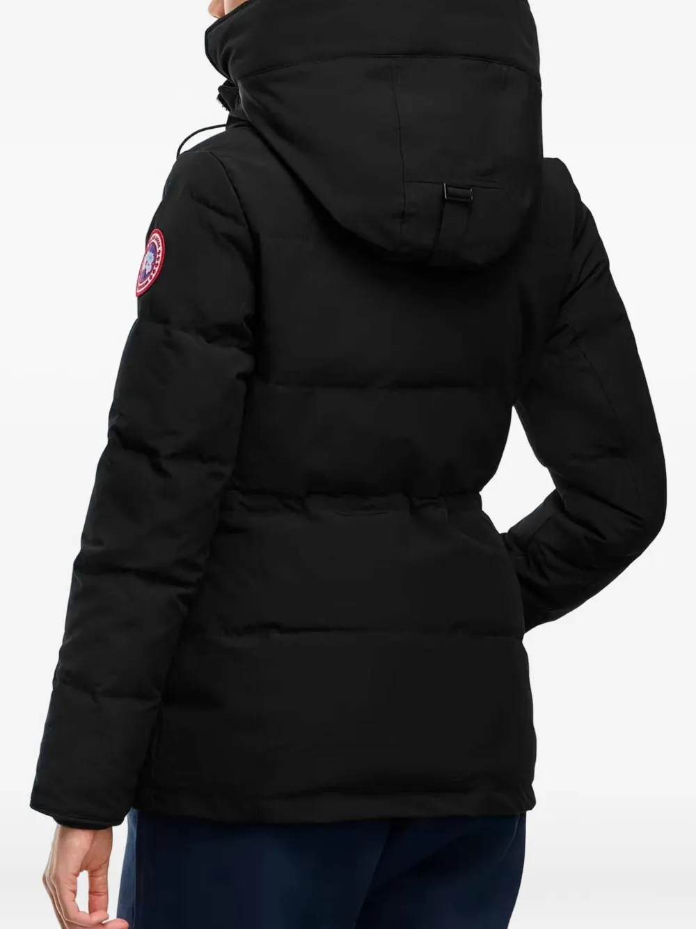 Canada Goose High-collar Hooded Puffer Jacket In Black