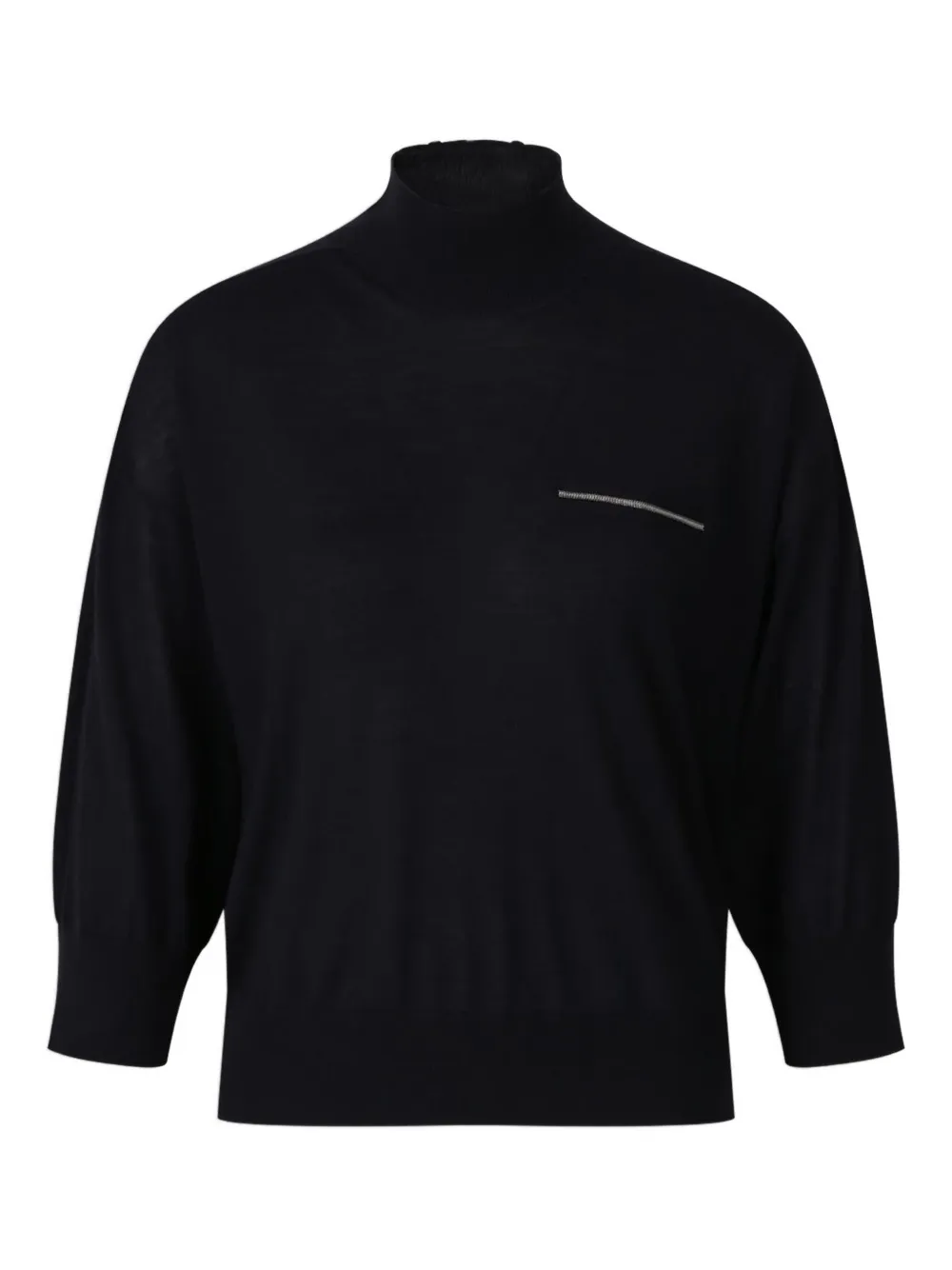 Peserico Stud-embellished Sweater In Black