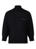 Peserico stud-embellished sweater - Blue