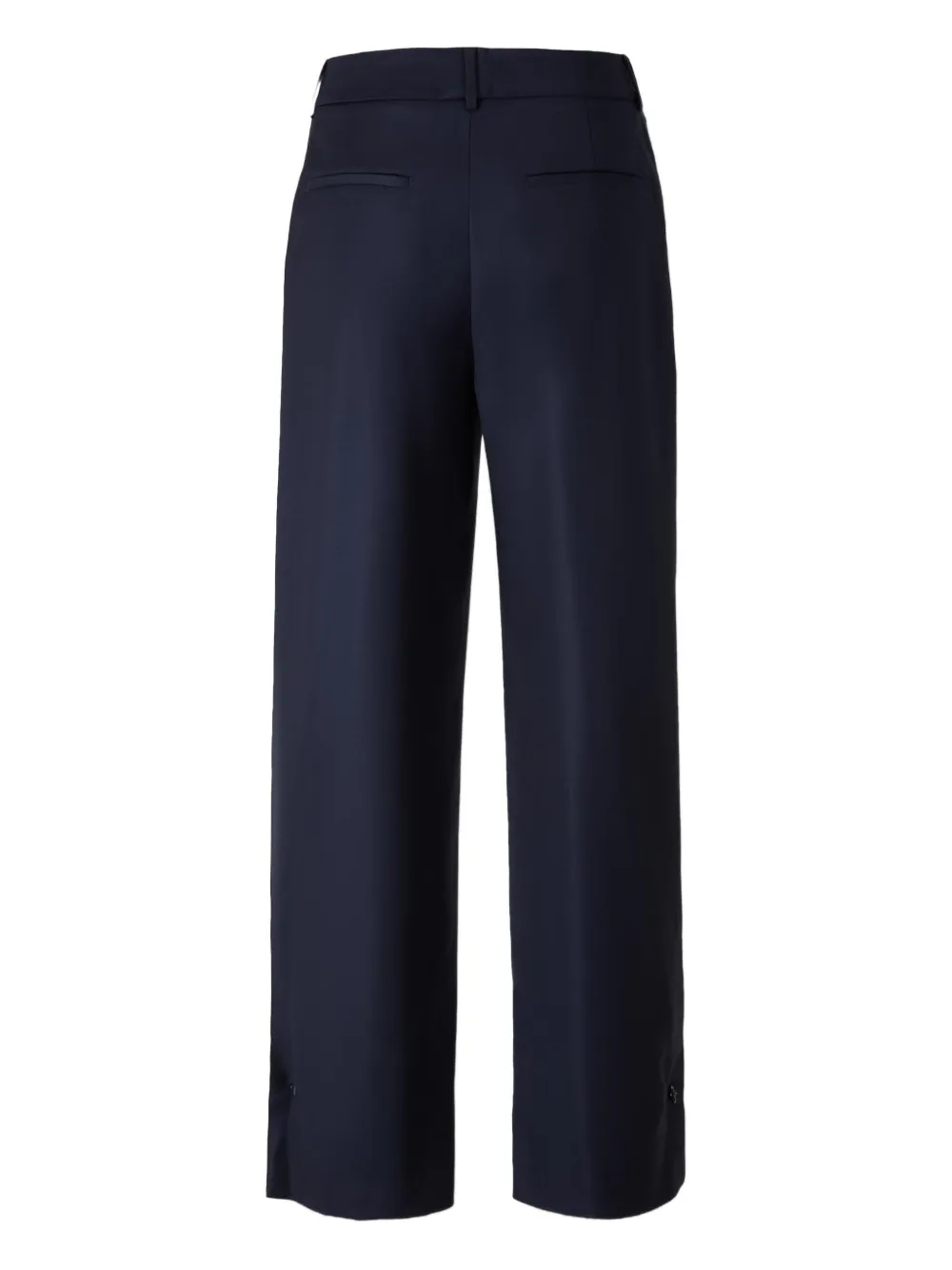 Peserico Plooibroek met wijde pijpen - Blauw