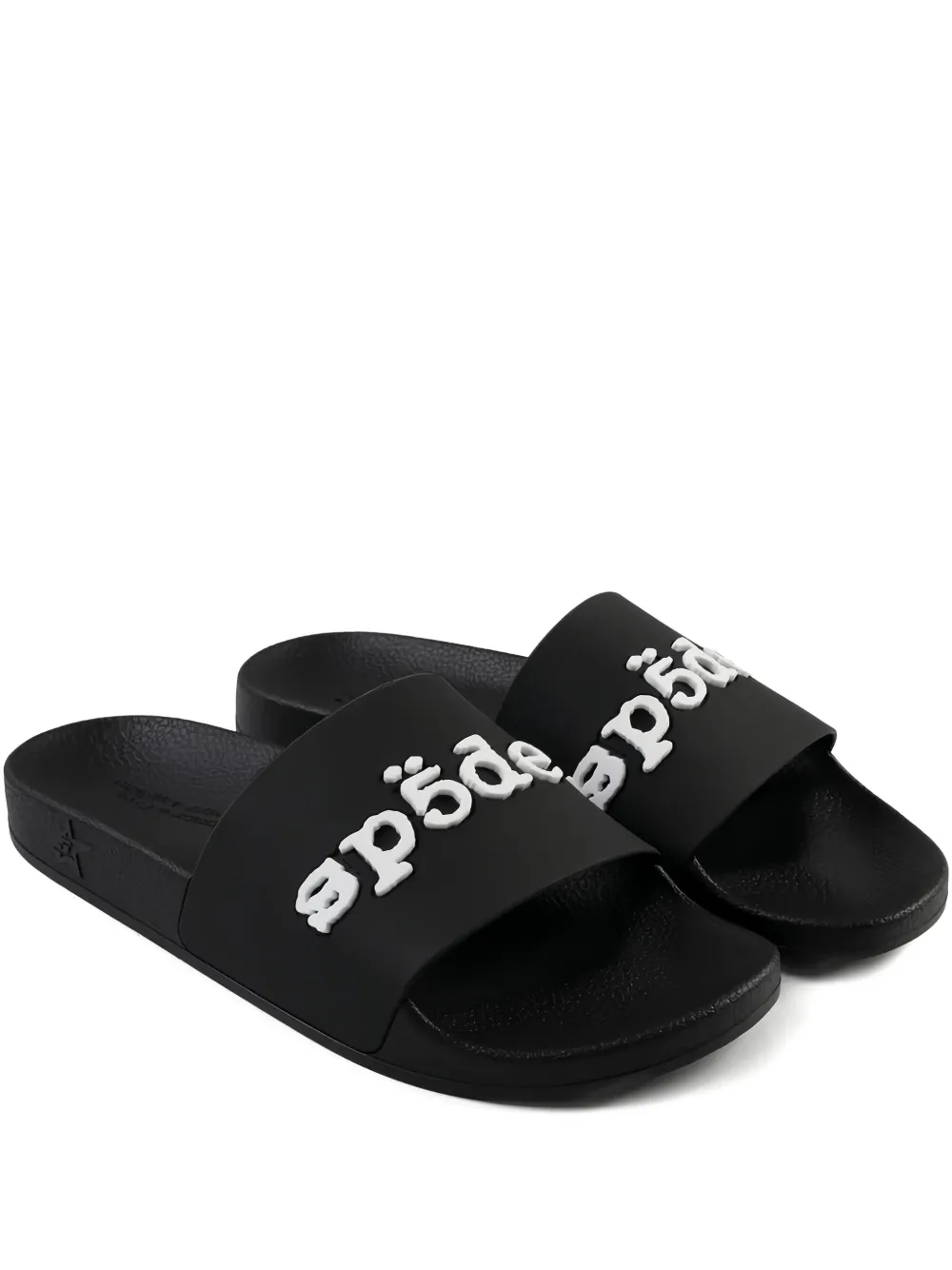 SP5DER claquettes à logo embossé | noir | Image 1