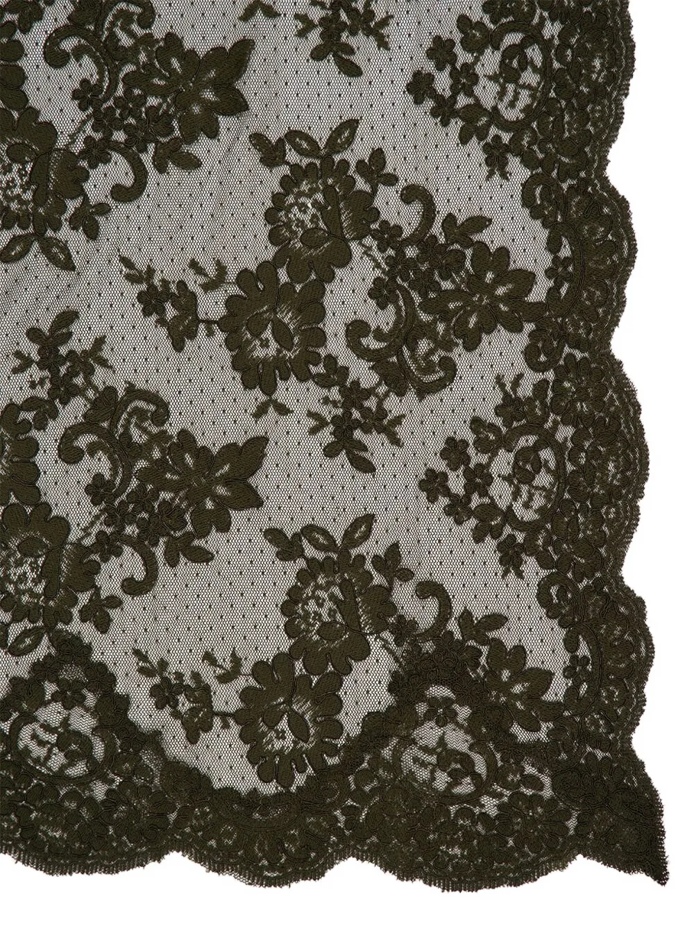 Zimmermann Lace High-neck Cape In Green