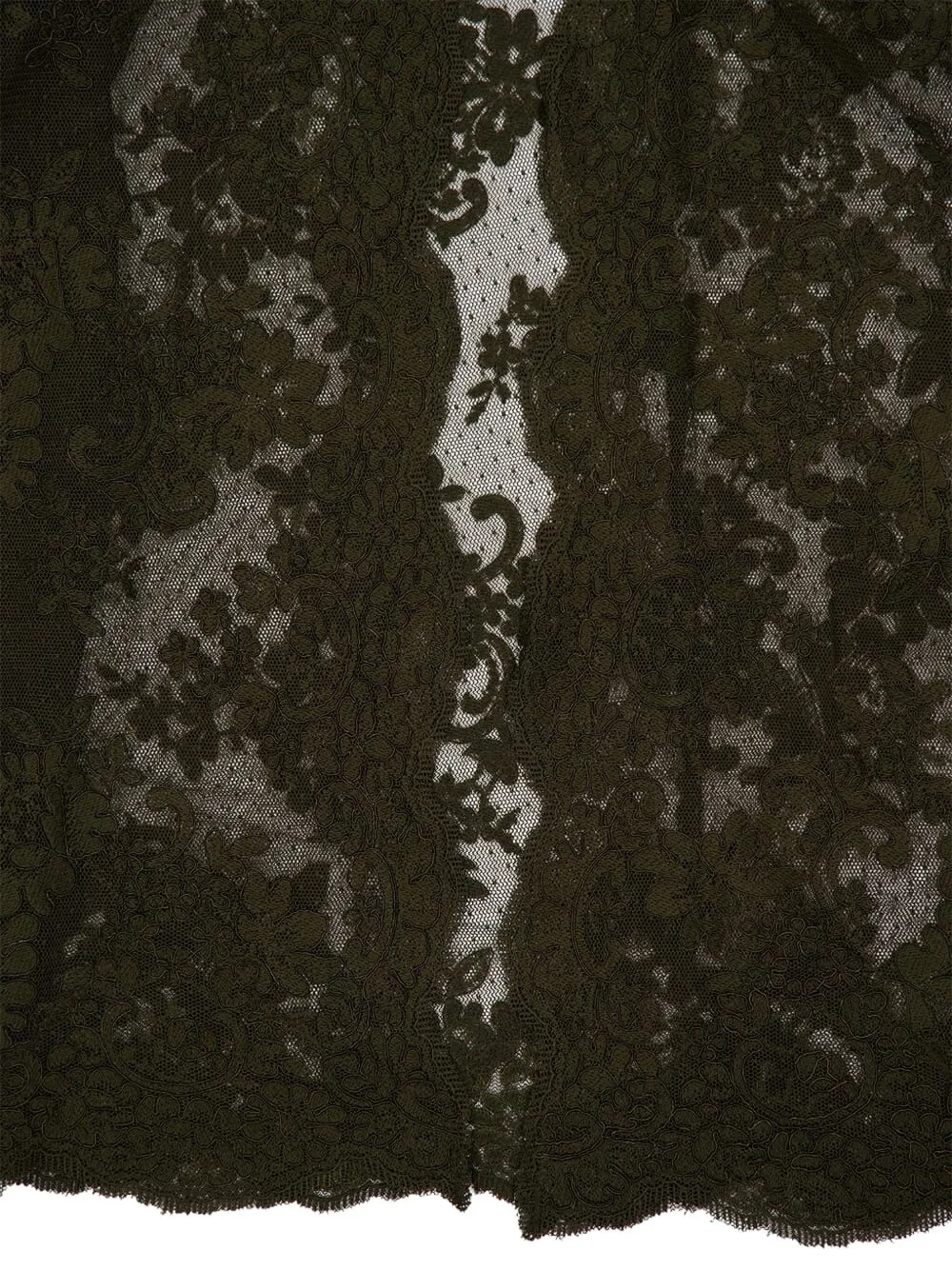 Zimmermann Lace High-neck Cape In Green