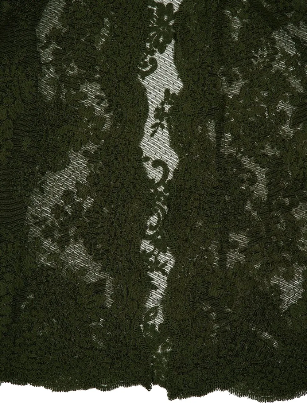 ZIMMERMANN Cape met hoge hals en kant Groen