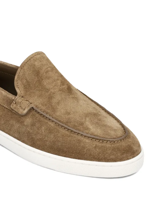 Christian Louboutin Tan Loafers & Slip-Ons Christian Louboutin Beige Dandelion Loafers Christian Louboutin main image 4