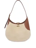 Loro Piana medium Bobbin shearling leather-trim shoulder bag - Neutrals