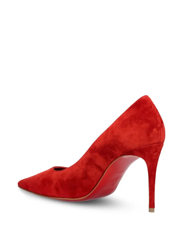 Christian Louboutin 85mm Leather Heeled Pumps | Red | FARFETCH display picture 1