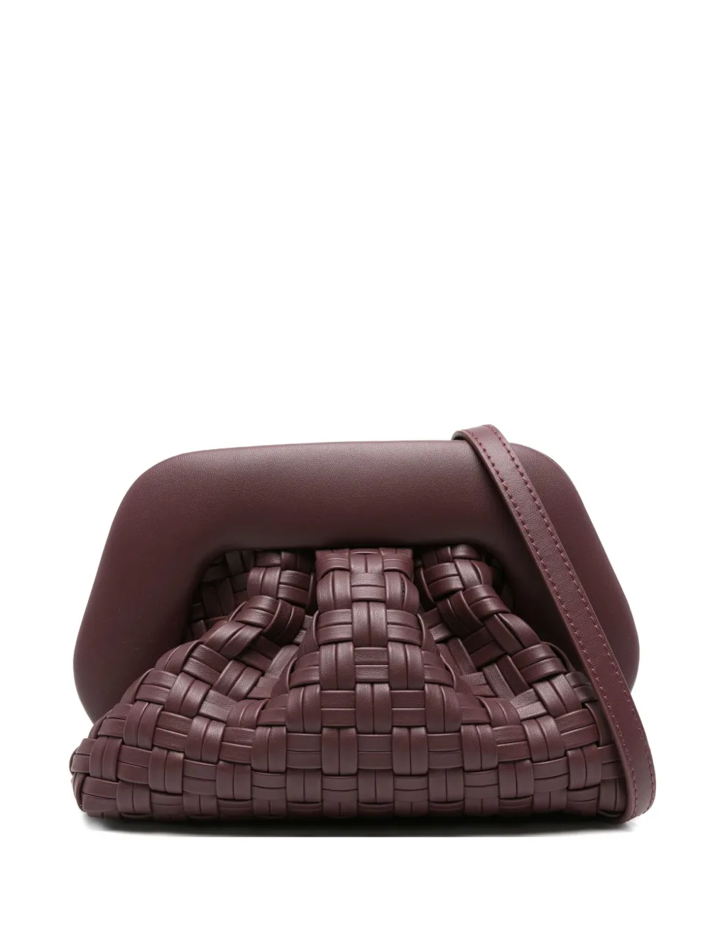 Themoirè Mini Gea Clutch Bag In Red