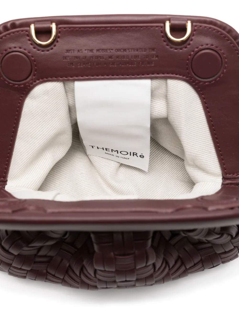 Themoirè Mini Gea Clutch Bag In Red