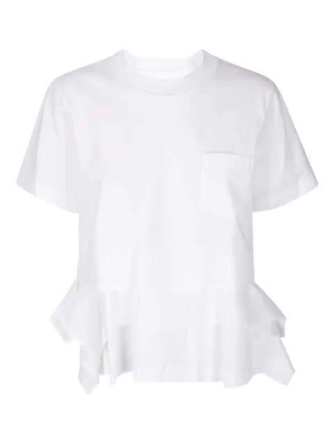 sacai playera manga corta