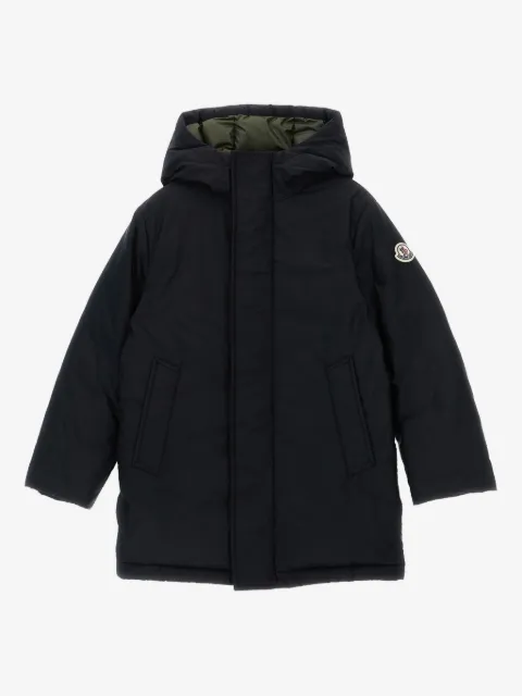Moncler Enfant chamarra capitonada con capucha
