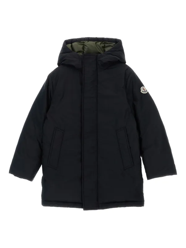 Moncler Enfant フーデッド キルティング ダウンジャケット | ブラック 