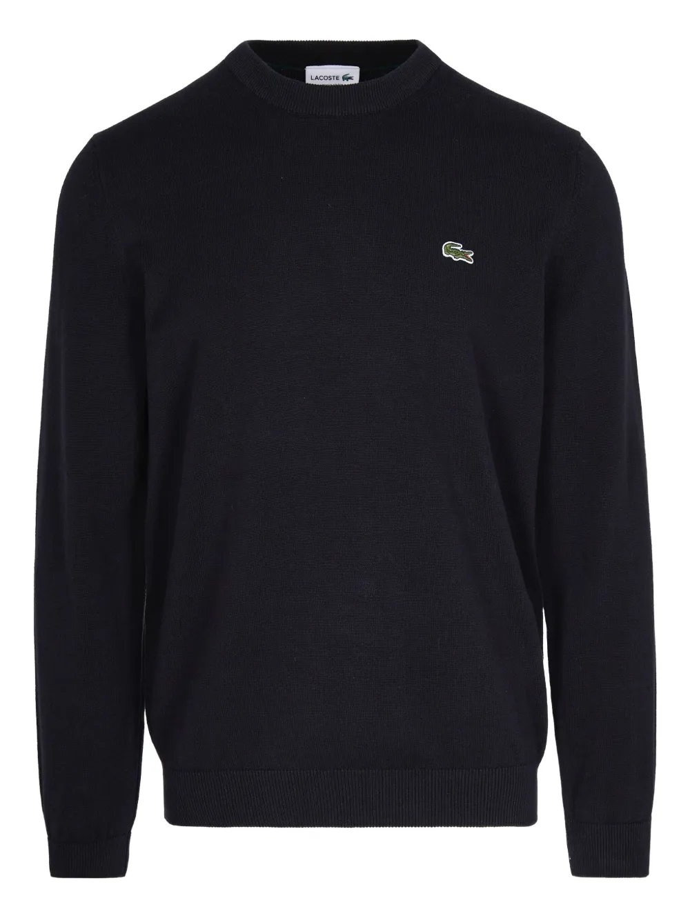 Lacoste ロゴパッチ セーター - ブラック Lacoste ロゴパッチ セーター - ブラック