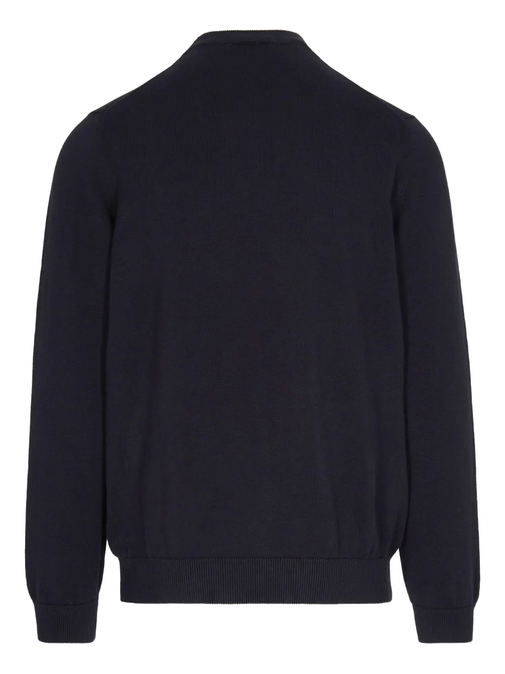Lacoste logo-patch cotton sweater - Zwart