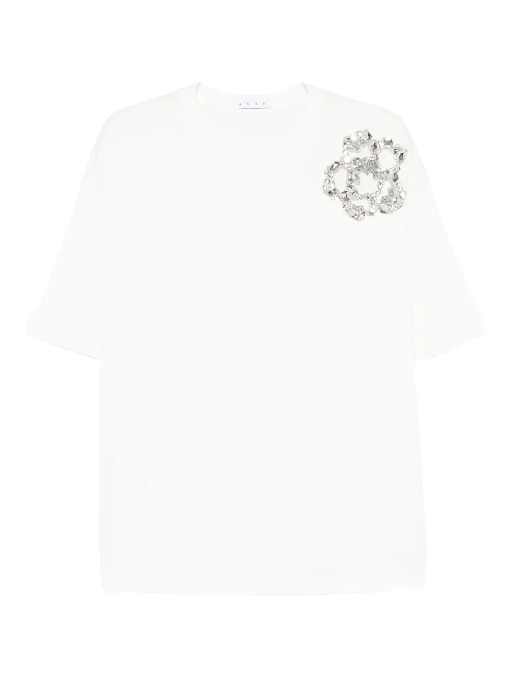 AREA crystal-embellished t-shirt | White | Image 1