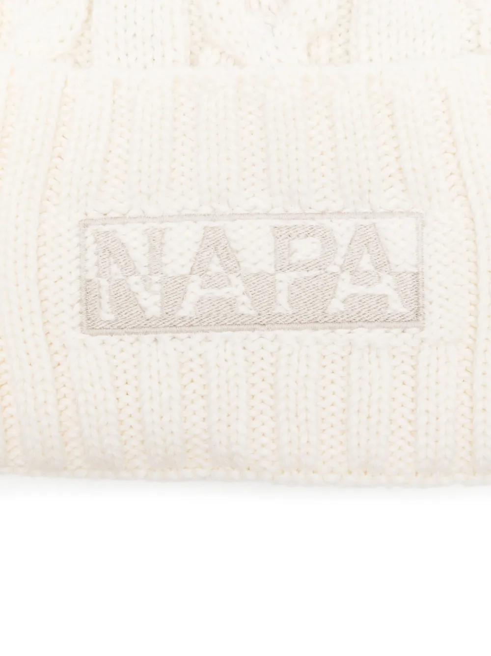 Napapijri Kabelgebreide muts Beige