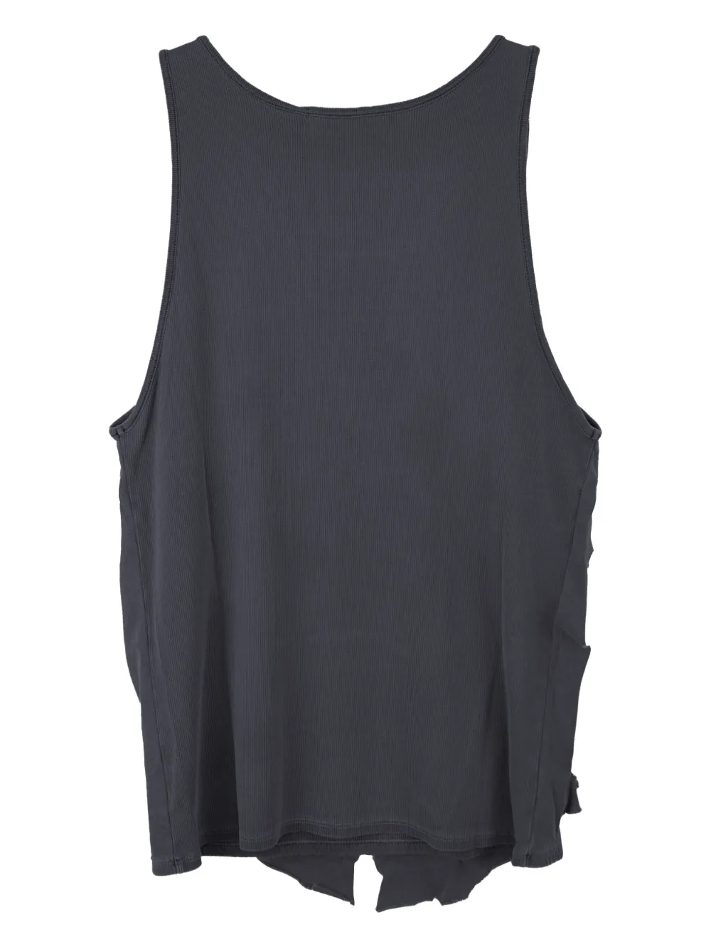 ALEXANDER DIGENOVA Taped Seam ribbed tank top - Zwart