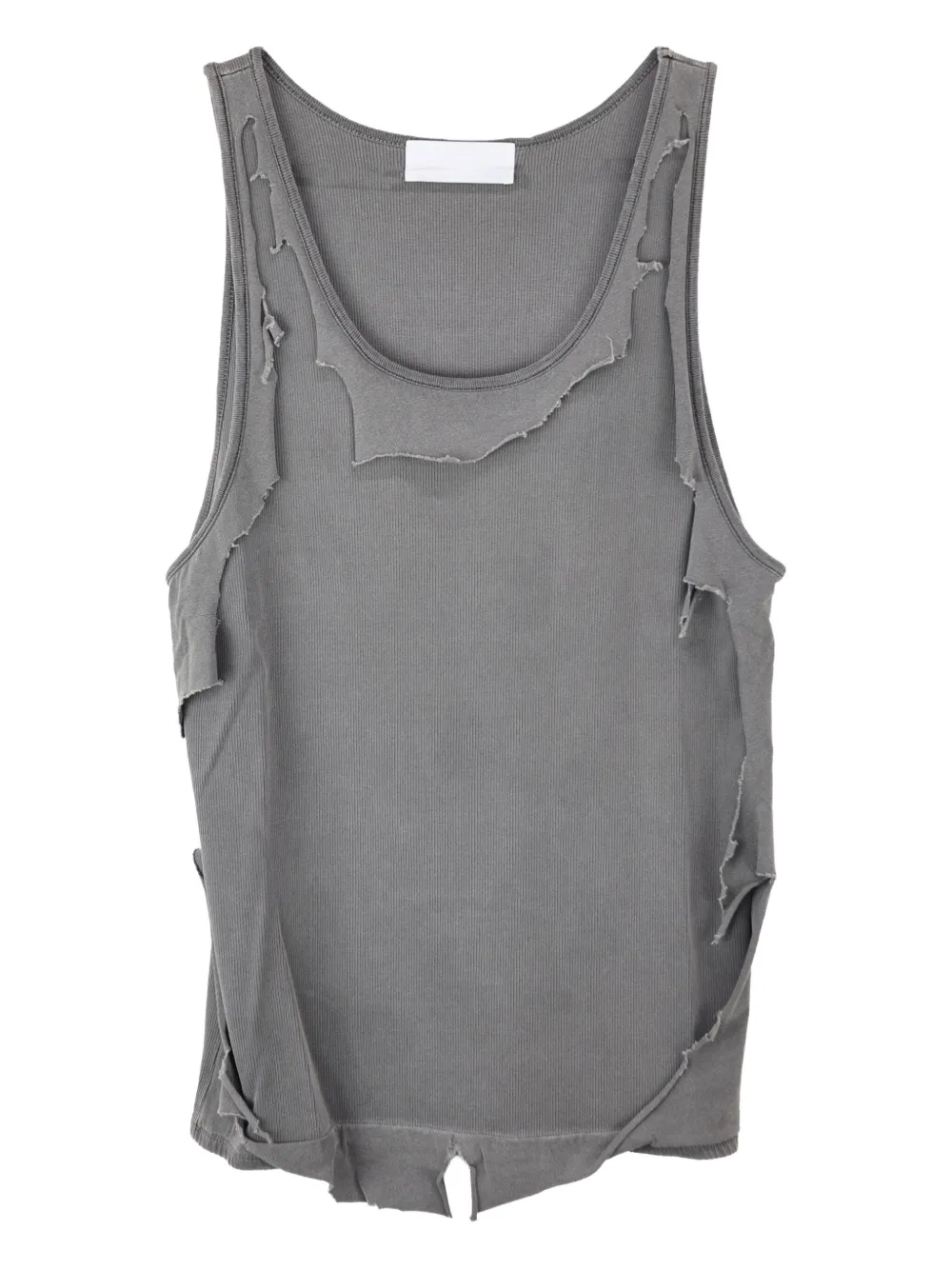 ALEXANDER DIGENOVA Taped Seam ribbed tank top | Grey | Image 1
