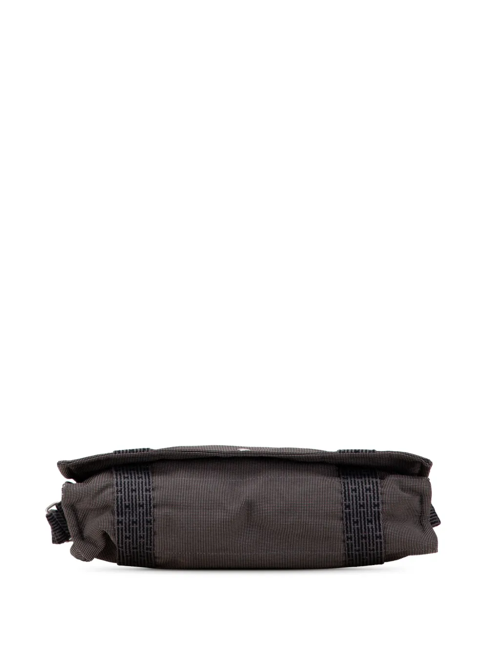Pre-owned Hermes 20th Century Canvas Herline Messenger Crossbody Bag In Gray