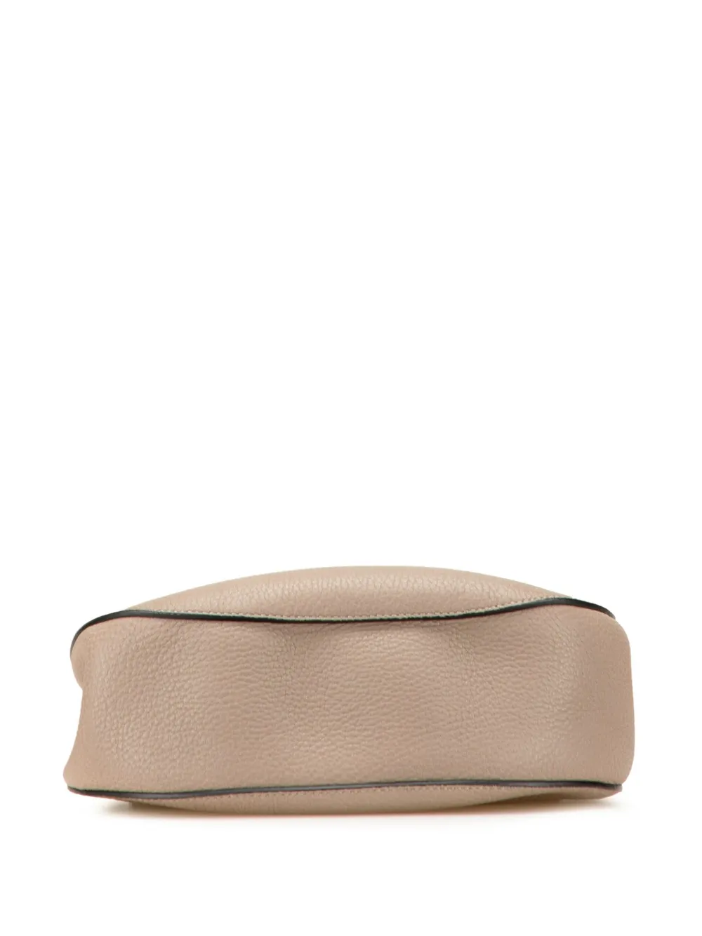 Pre-owned Chloé 2000-2002 Small Leather Drew Crossbody Bag In Brown
