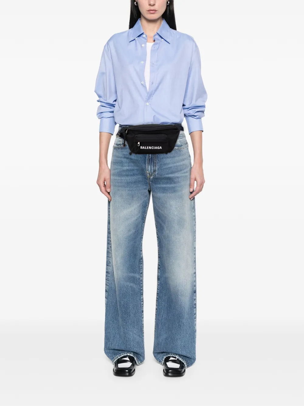 Balenciaga Pre-Owned 2019 Nylon Logo Wheel belt bag | Pre-Owned | Image 2