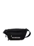 Balenciaga Pre-Owned 2019 Nylon Logo Wheel belt bag - Black