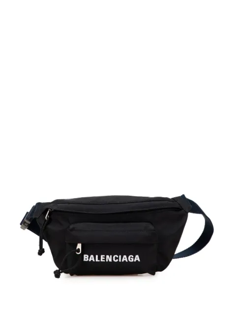 Balenciaga Pre-Owned 2019 Nylon Logo Wheel belt bag