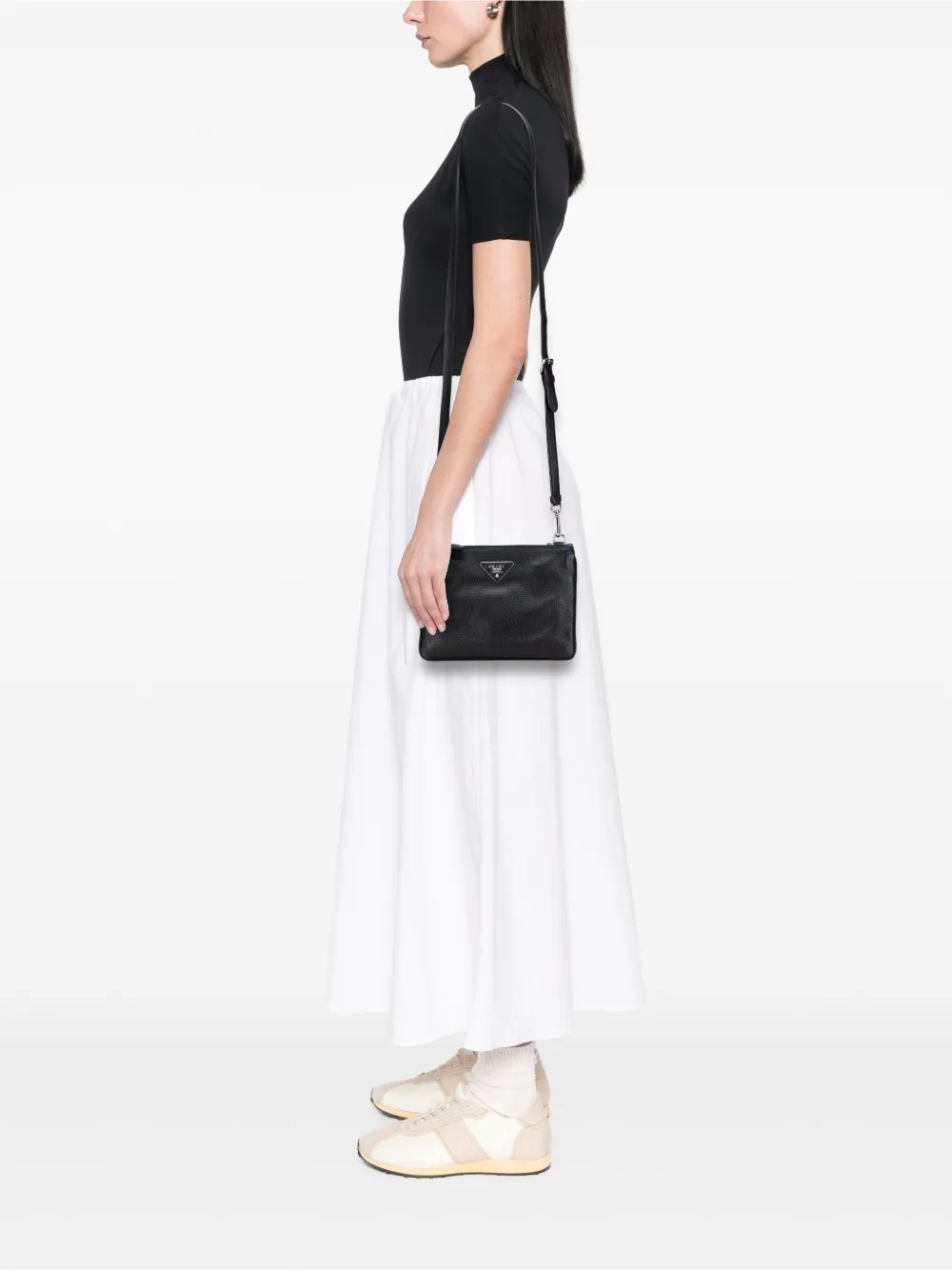 Prada Pre-Owned 2015-2025 Vitello Phenix Double Zip crossbody bag | Pre-Owned | Image 2