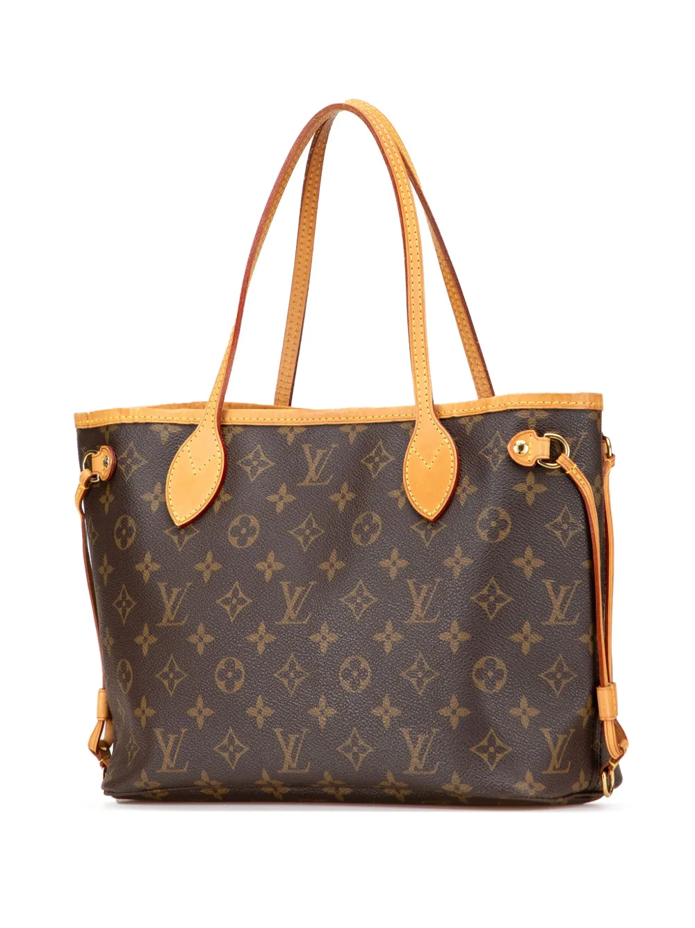 Pre-owned Louis Vuitton 2009 Monogram Neverfull Pm Tote Bag In Brown