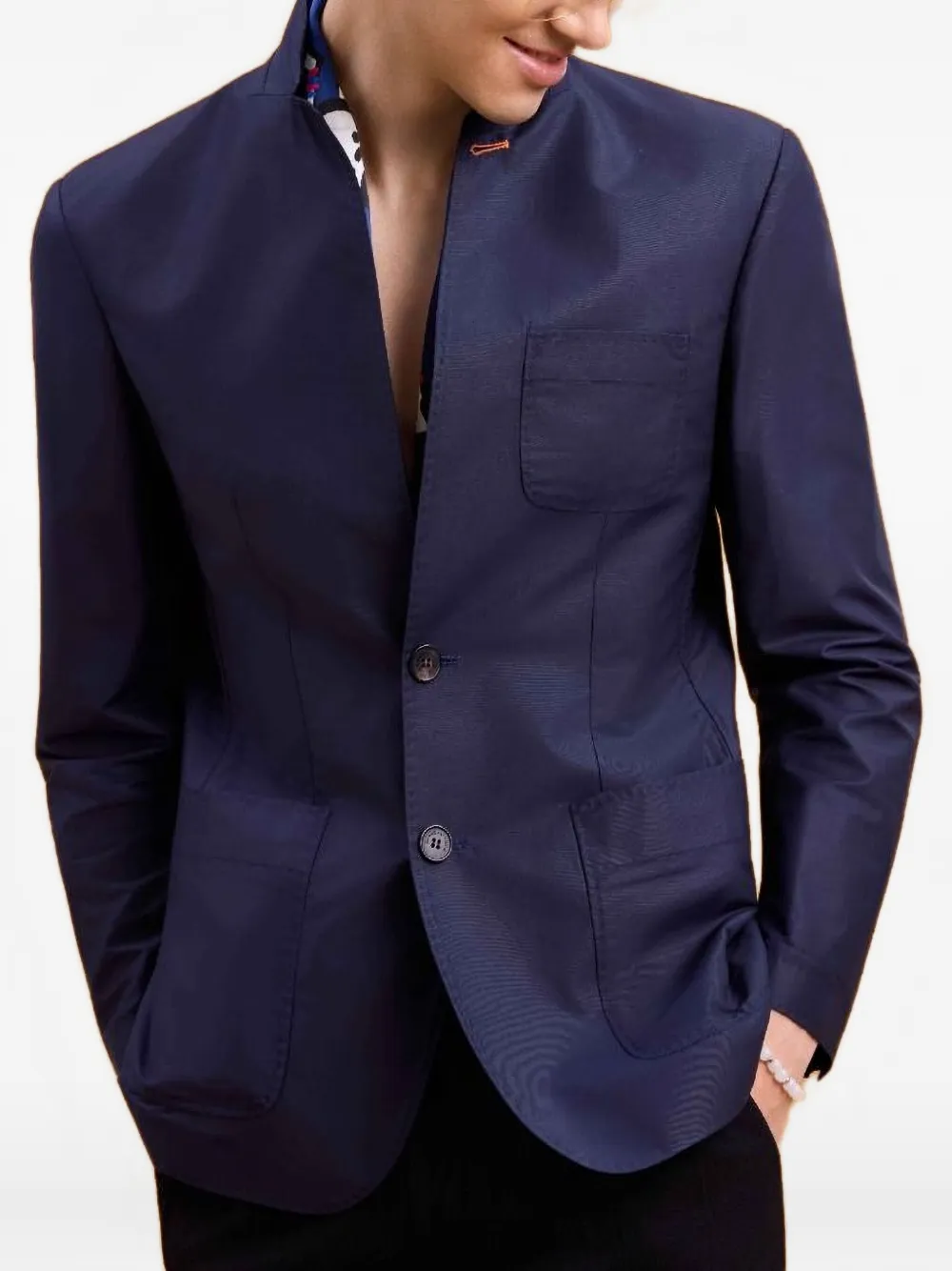 Shanghai Tang two-button patch-pockets blazer | Blazers | Image 2