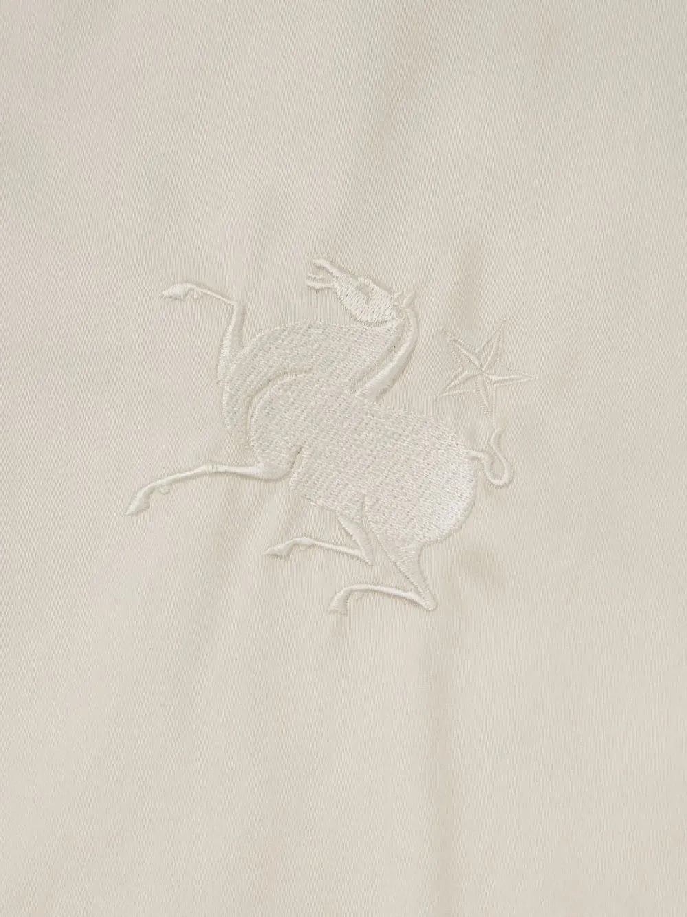 Shanghai Tang Overhemd met geborduurd paard Beige