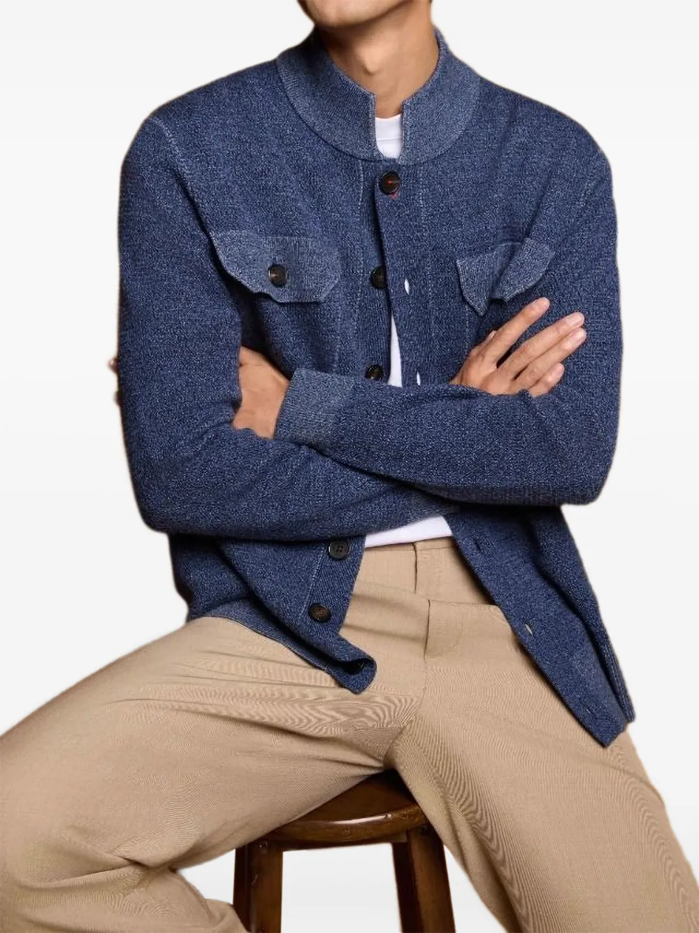 Shanghai Tang buttoned wool cardigan | Cardigans | Image 2