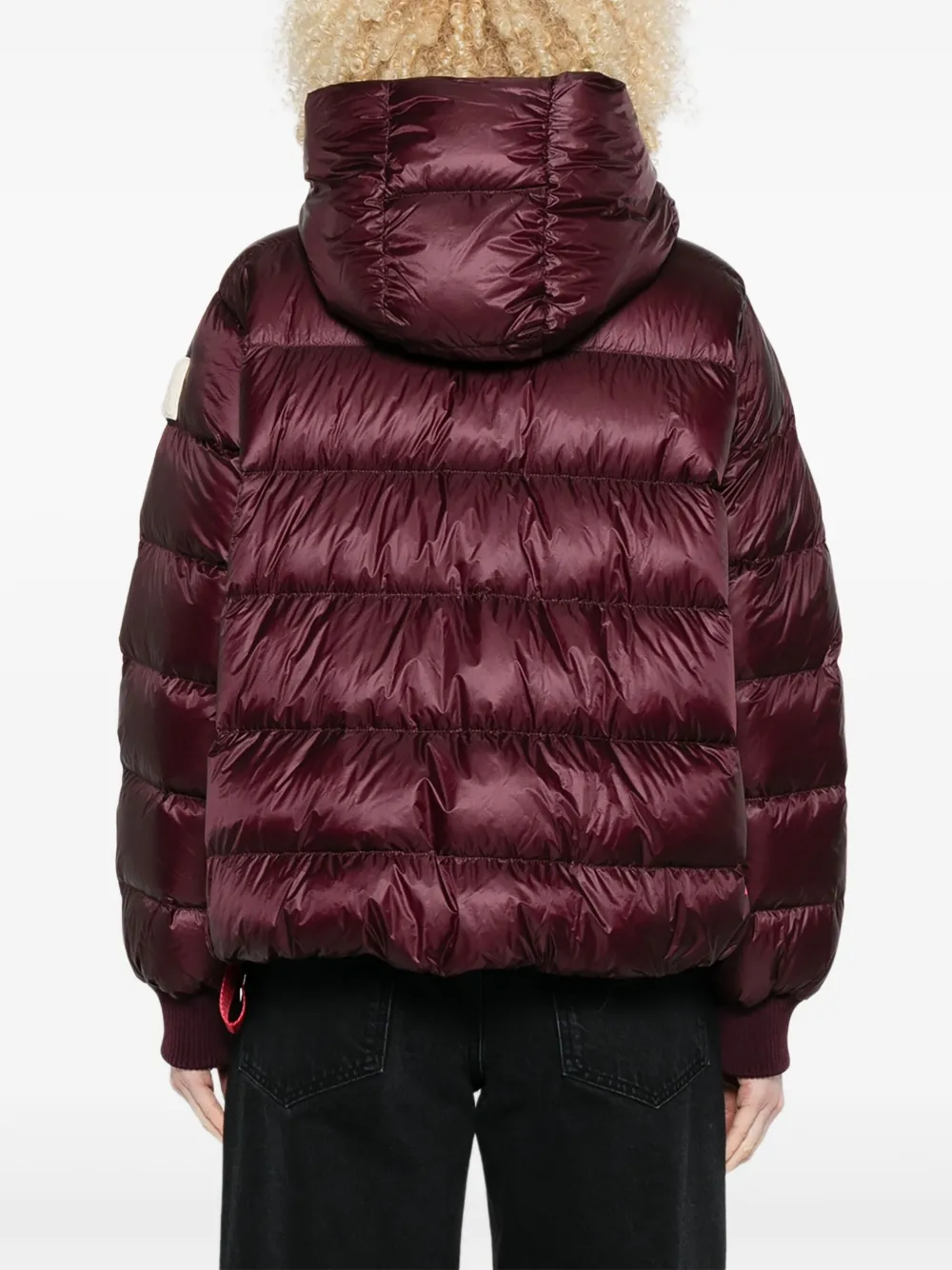 After Label Hooded Quilted Jacket In White