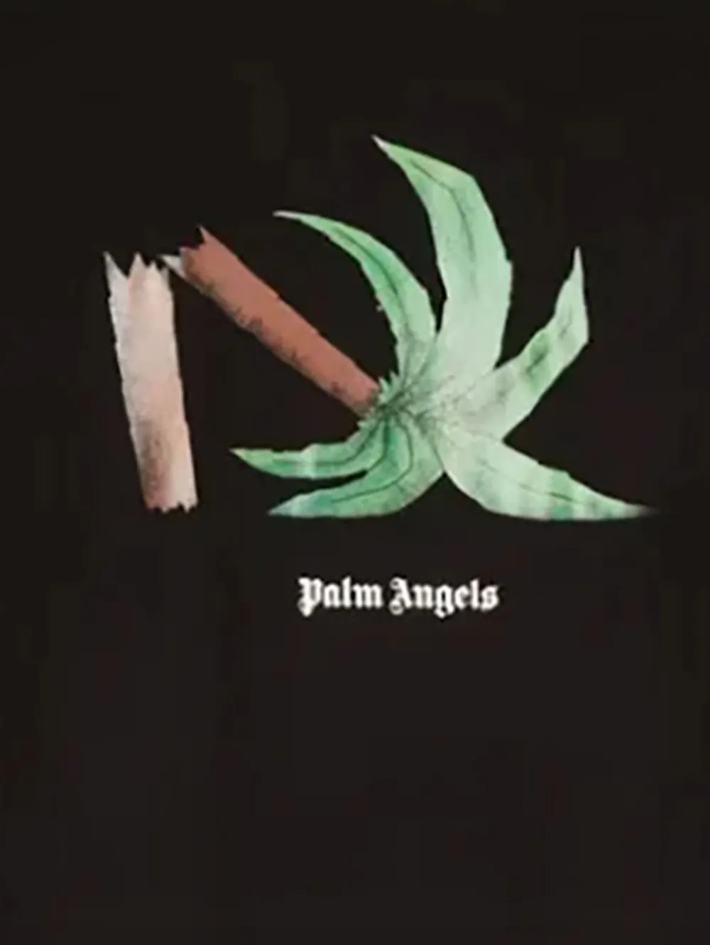 Palm Angels broken palm t-shirt - Zwart