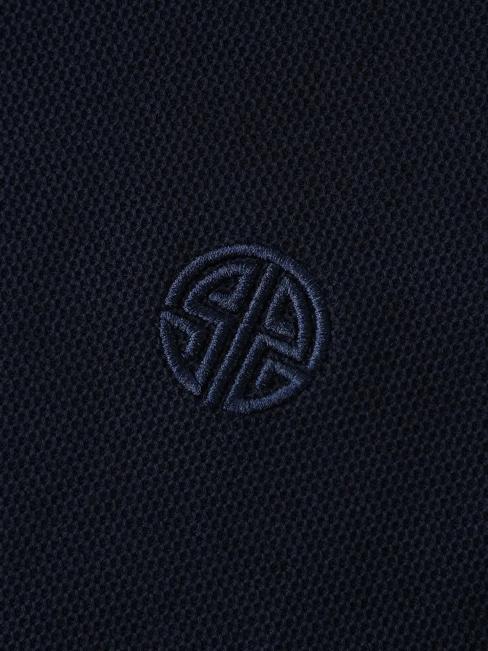 Shanghai Tang T-shirt met geborduurd logo Blauw